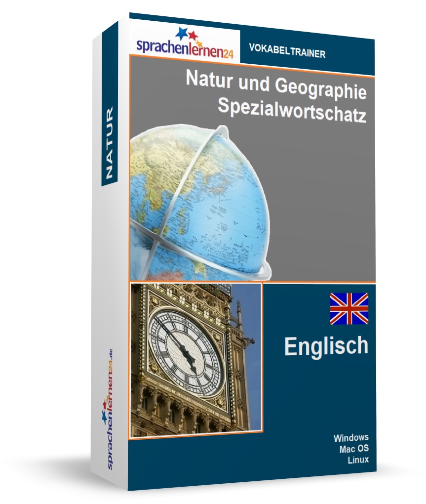 Englisch Natur und Geographie Spezialwortschatz Vokabeltrainer