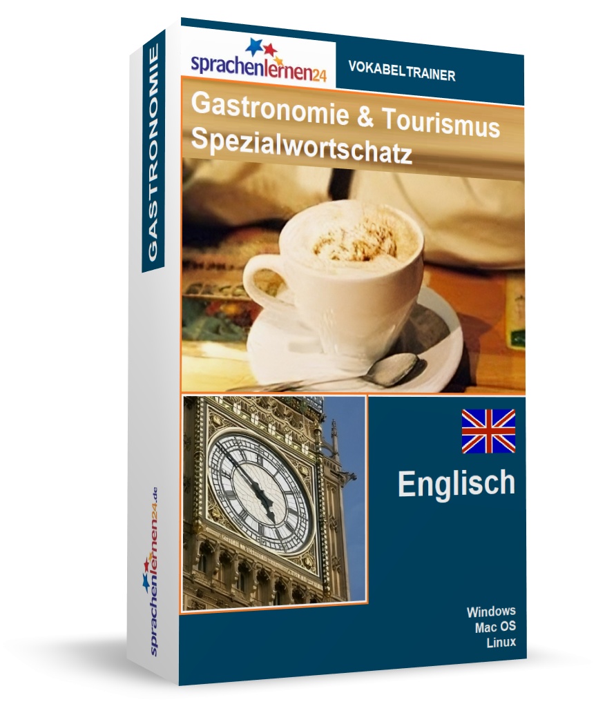 Englisch Gastronomie und Tourismus Spezialwortschatz Vokabeltrainer