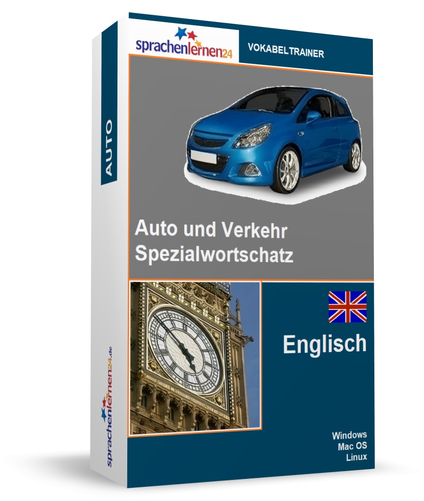 Englisch Auto und Verkehr Spezialwortschatz Vokabeltrainer
