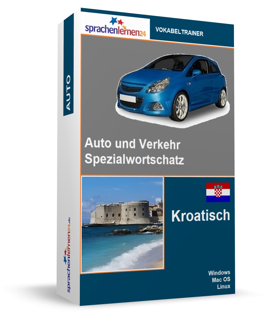 Kroatisch Auto und Verkehr Spezialwortschatz Vokabeltrainer