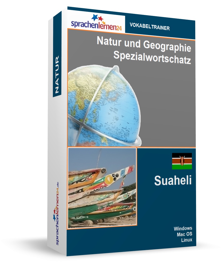 Suaheli Natur und Geographie Spezialwortschatz Vokabeltrainer