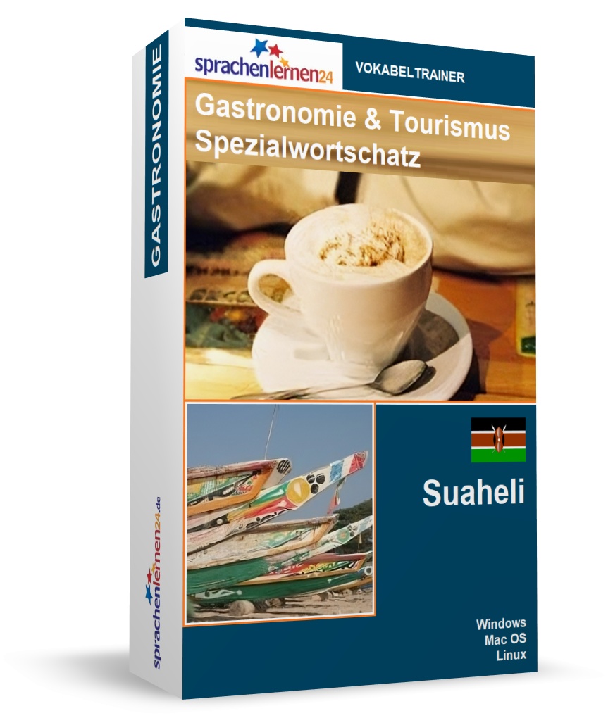 Suaheli Gastronomie und Tourismus Spezialwortschatz Vokabeltrainer