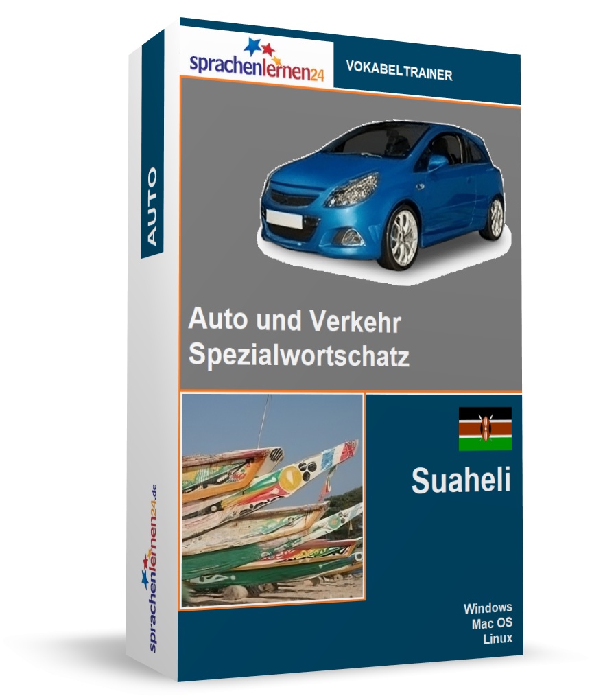 Suaheli Auto und Verkehr Spezialwortschatz Vokabeltrainer