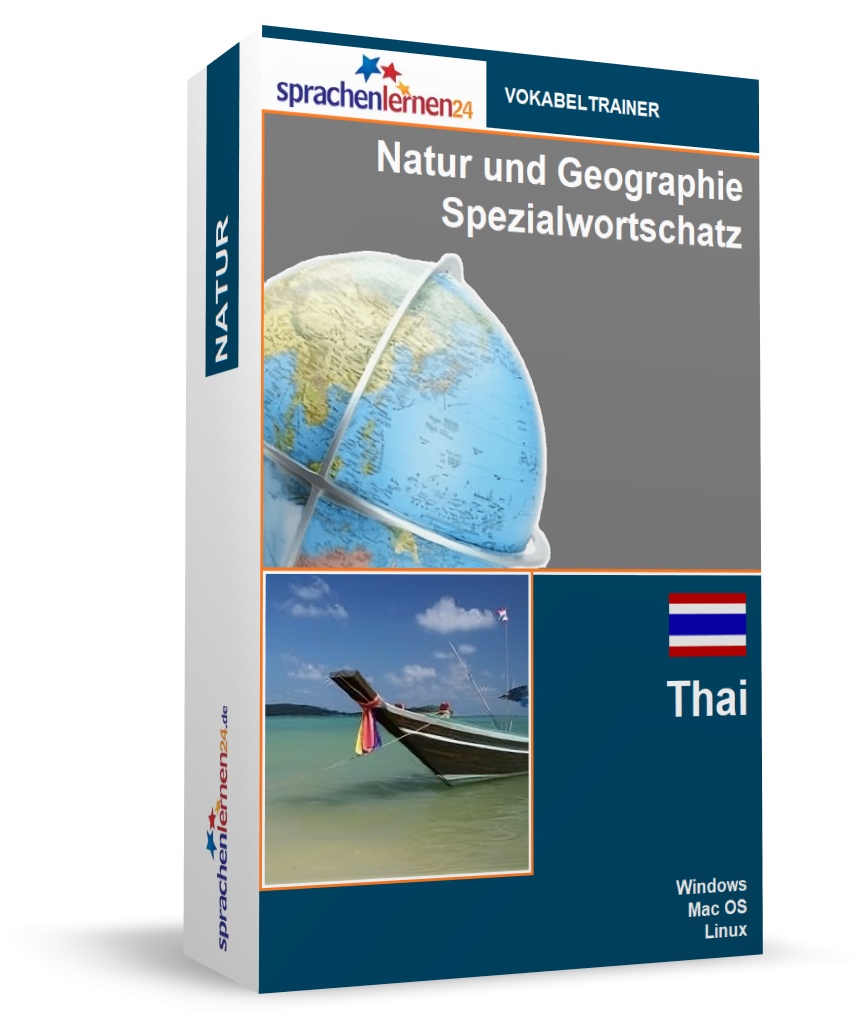 Thai Natur und Geographie Spezialwortschatz Vokabeltrainer