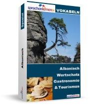 Albanisch Gastronomie und Tourismus Spezialwortschatz Vokabeltrainer