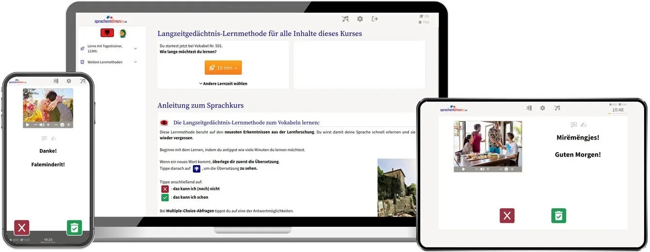 Albanisch Sprachkurs für den Urlaub