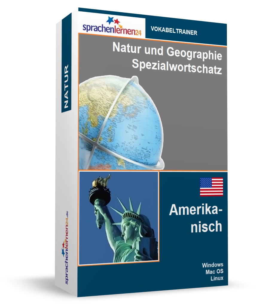 Amerikanisch Natur und Geographie Spezialwortschatz Vokabeltrainer