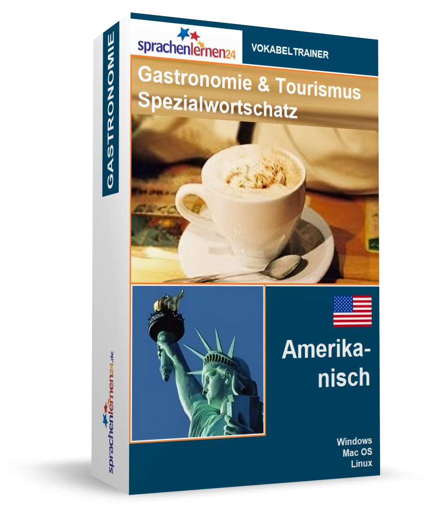 Amerikanisch Gastronomie und Tourismus Spezialwortschatz Vokabeltrainer