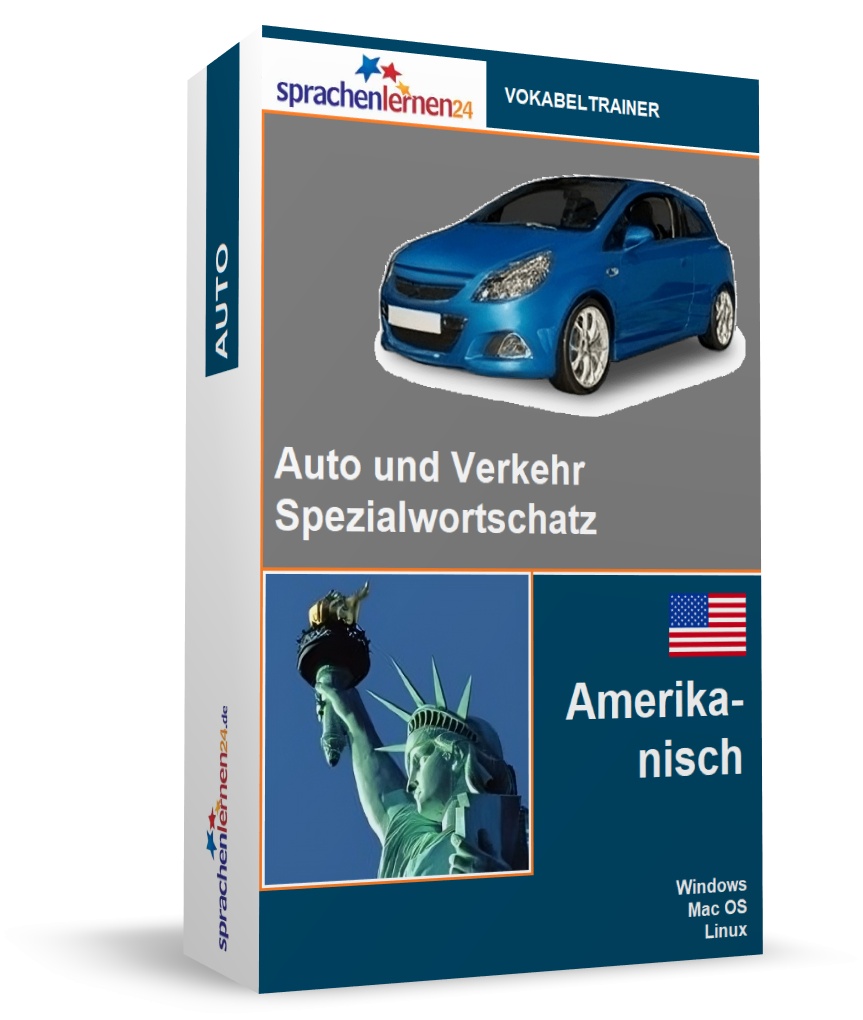 Amerikanisch Auto und Verkehr Spezialwortschatz Vokabeltrainer