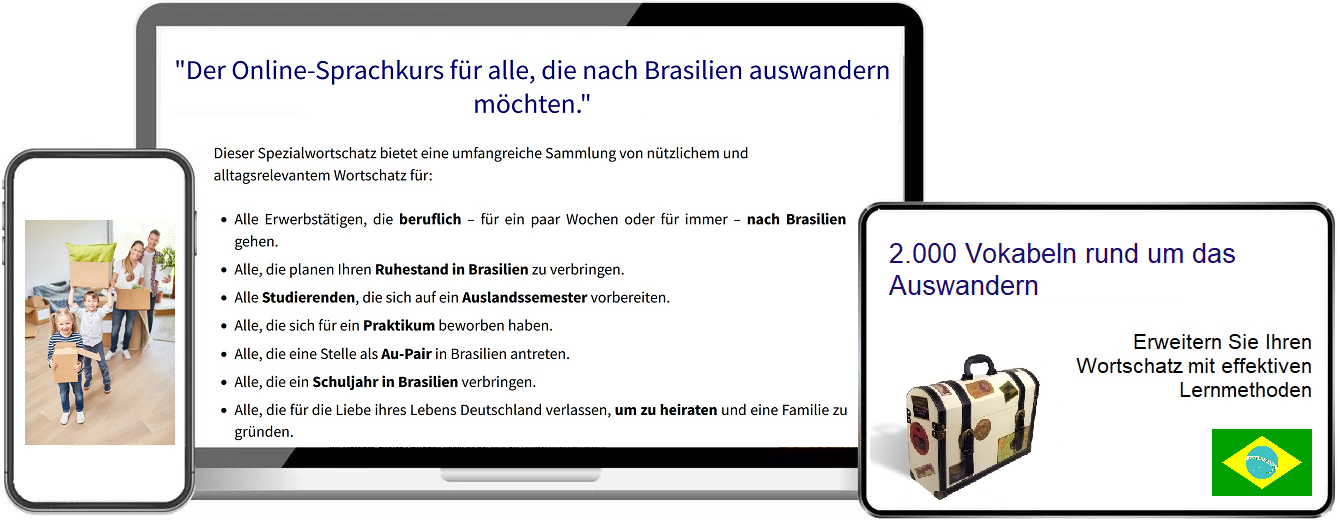 Brasilianisch Auswandern Vokabeltrainer