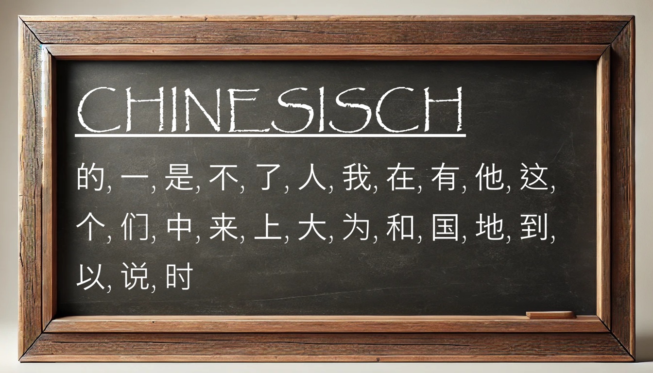 Chinesisch - Sprache und Alphabet