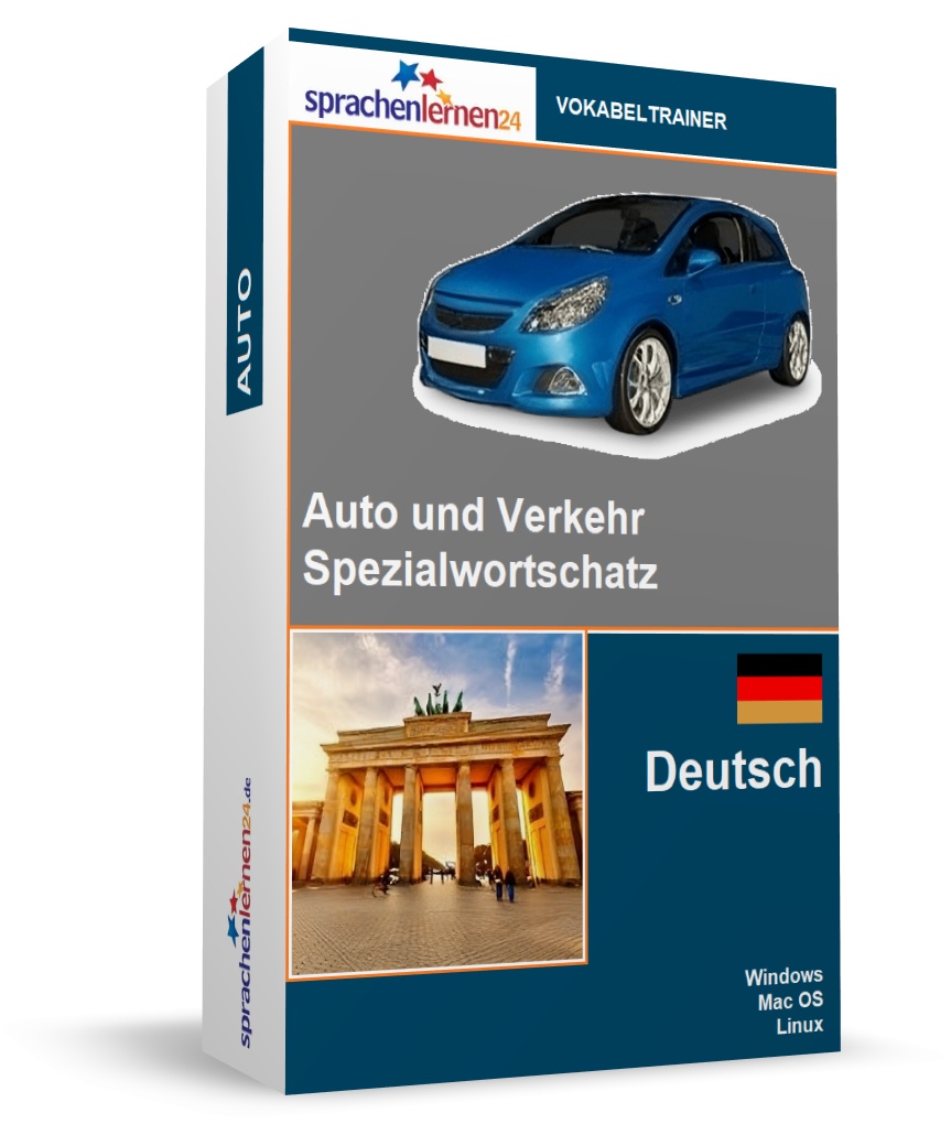 Deutsch Auto und Verkehr Spezialwortschatz Vokabeltrainer