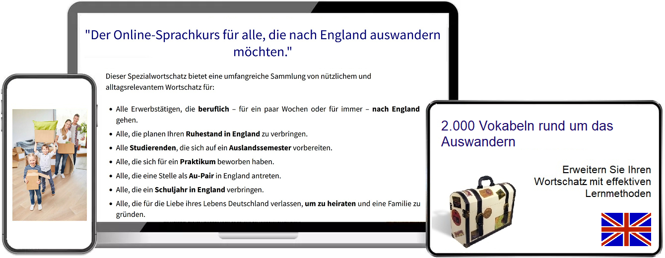 Englisch Auswandern Vokabeltrainer