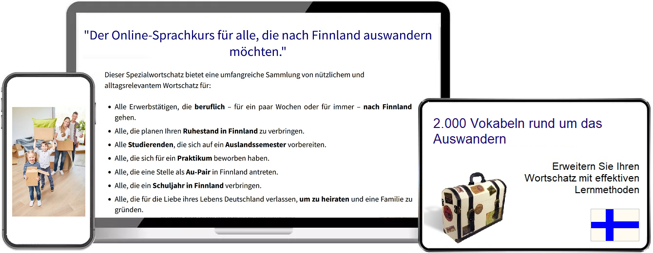 Finnisch Auswandern Vokabeltrainer