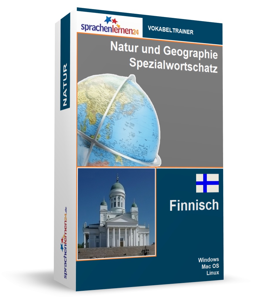 Finnisch Natur und Geographie Spezialwortschatz Vokabeltrainer