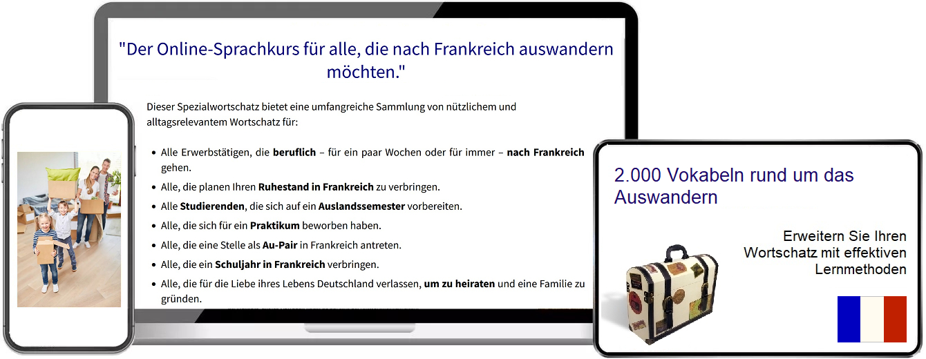 Französisch Auswandern Vokabeltrainer