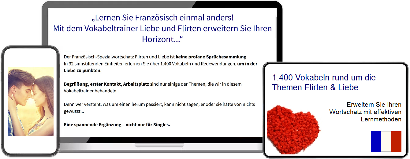 Französisch Flirten Vokabeltrainer