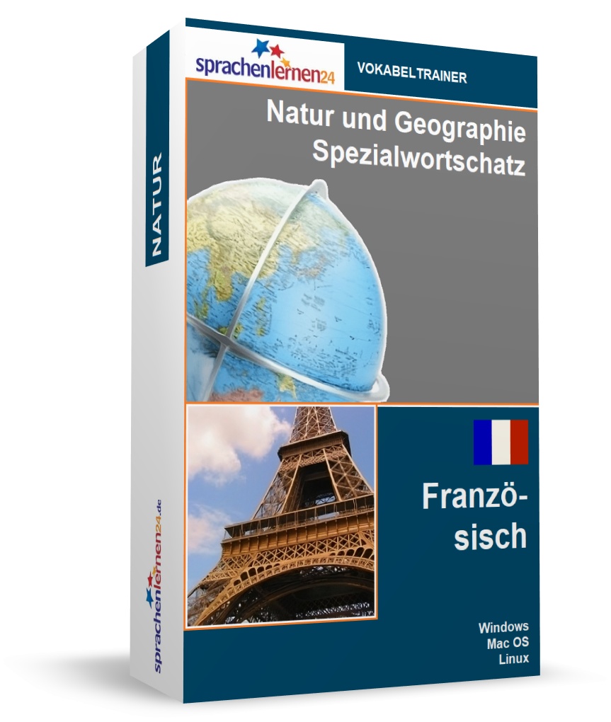 Französisch Natur und Geographie Spezialwortschatz Vokabeltrainer