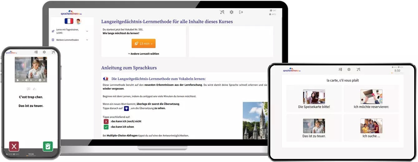 Französisch Sprachkurs für den Urlaub