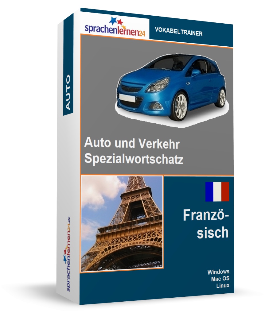 Französisch Auto und Verkehr Spezialwortschatz Vokabeltrainer