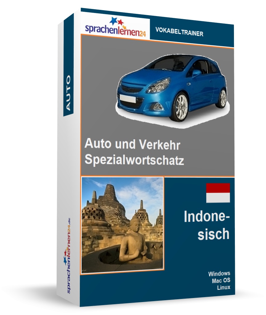 Indonesisch Auto und Verkehr Spezialwortschatz Vokabeltrainer