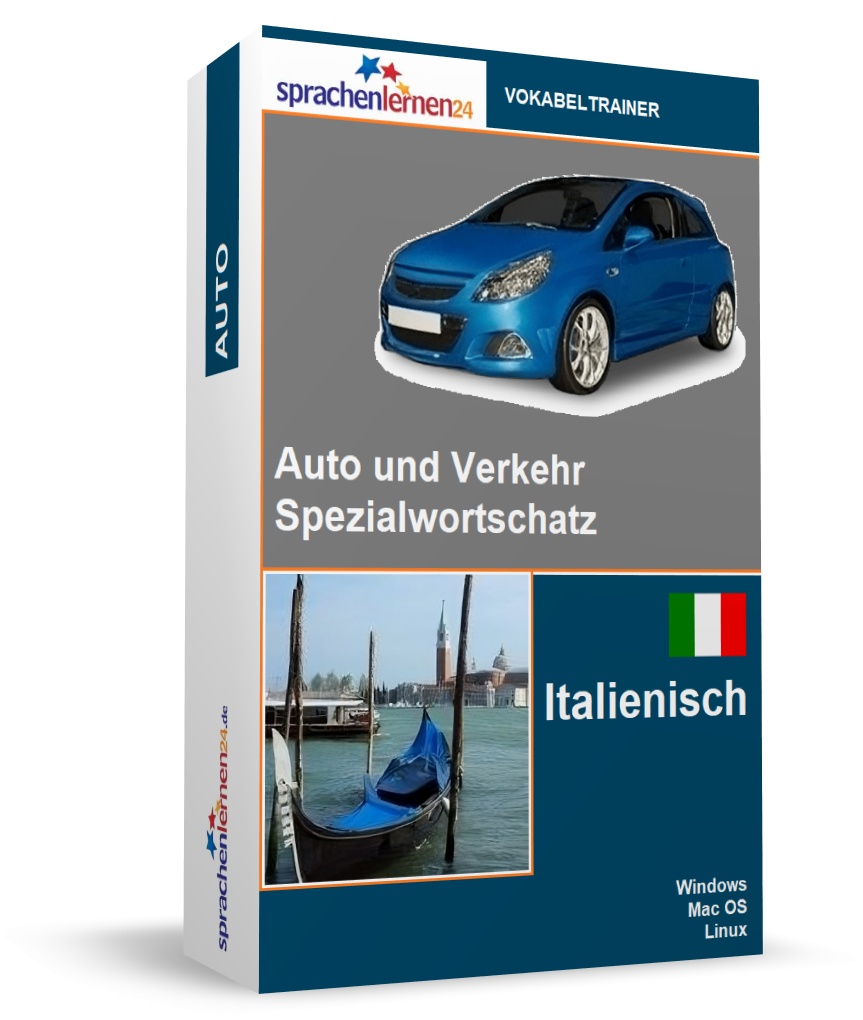 Italienisch Auto und Verkehr Spezialwortschatz Vokabeltrainer