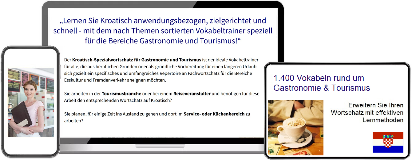 Kroatisch Gastronomie Vokabeltrainer