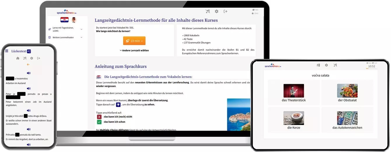 Kroatisch Sprachkurs für Fortgeschrittene