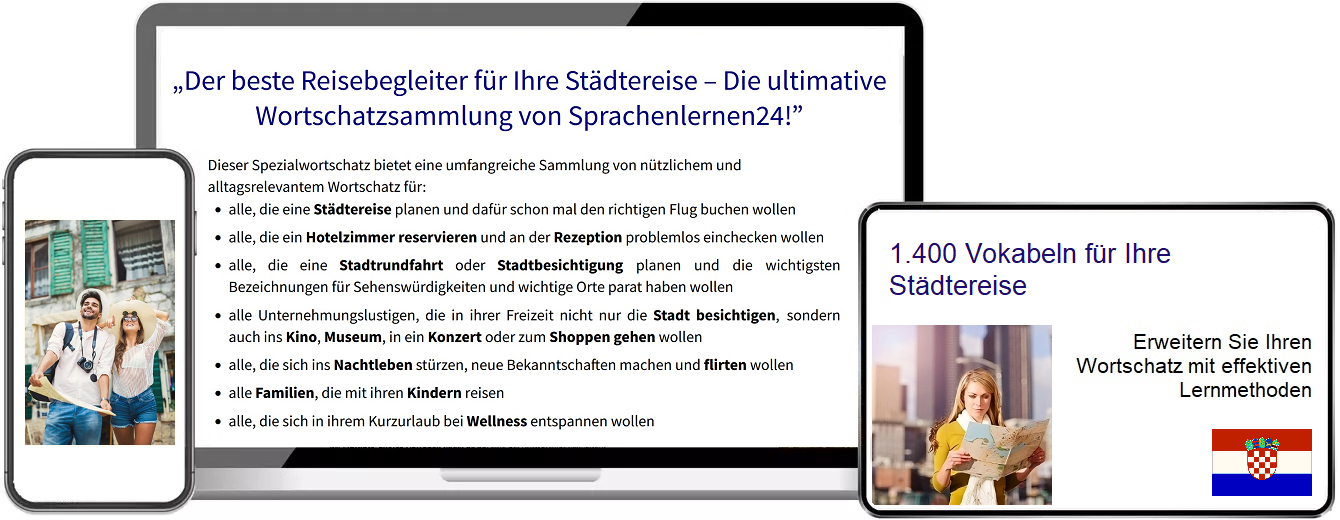 Kroatisch Städtereisen Vokabeltrainer
