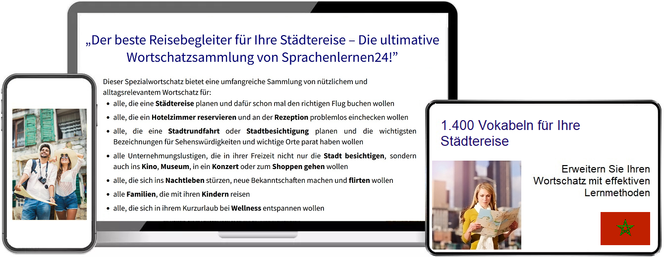Marokkanisch Städtereisen Vokabeltrainer