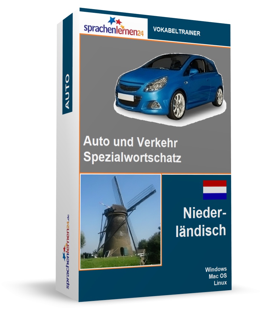 Niederländisch Auto und Verkehr Spezialwortschatz Vokabeltrainer