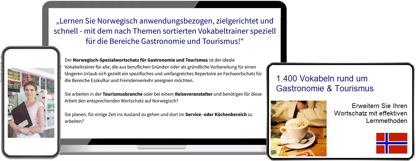 Norwegisch Gastronomie Vokabeltrainer