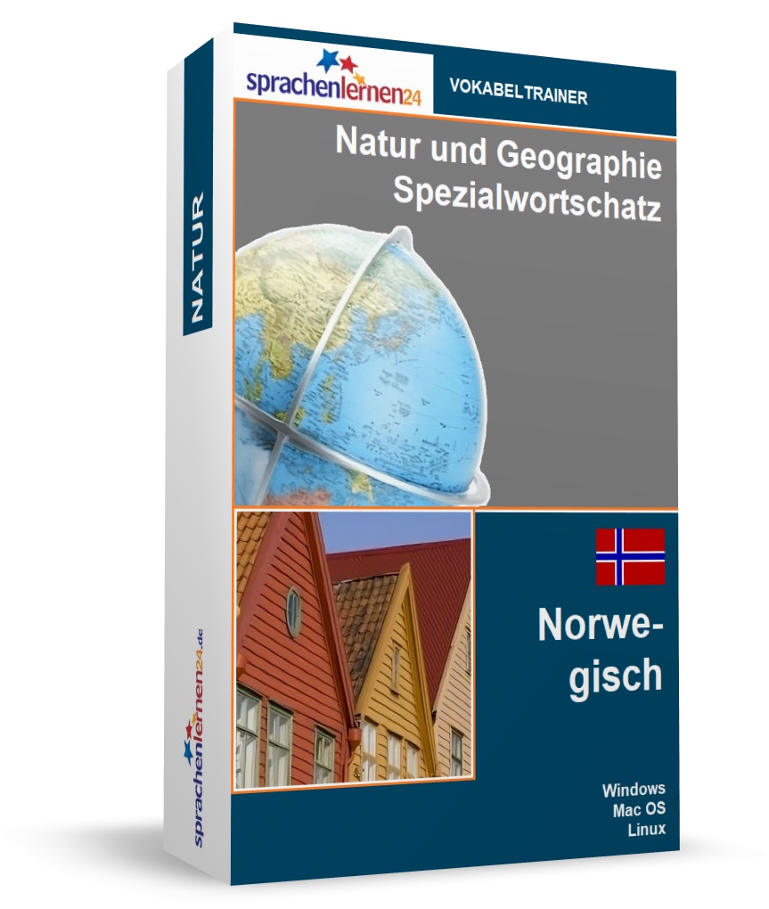 Norwegisch Natur und Geographie Spezialwortschatz Vokabeltrainer