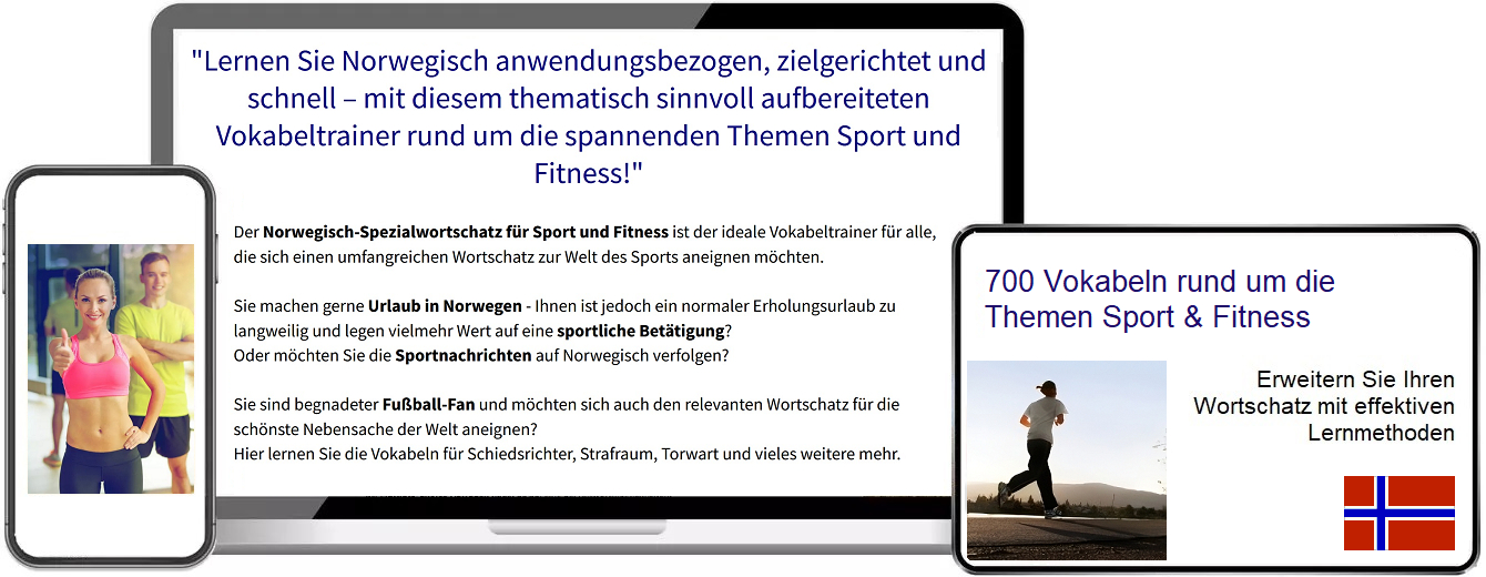 Norwegisch Sport Vokabeltrainer