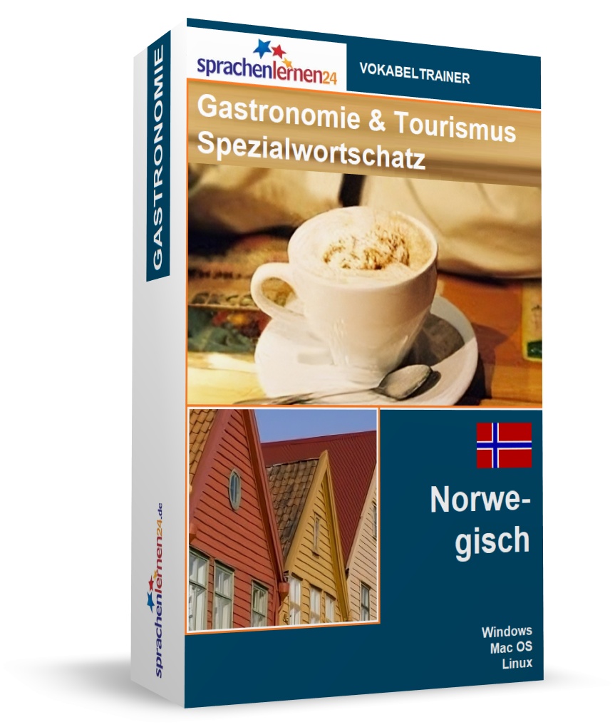 Norwegisch Gastronomie und Tourismus Spezialwortschatz Vokabeltrainer