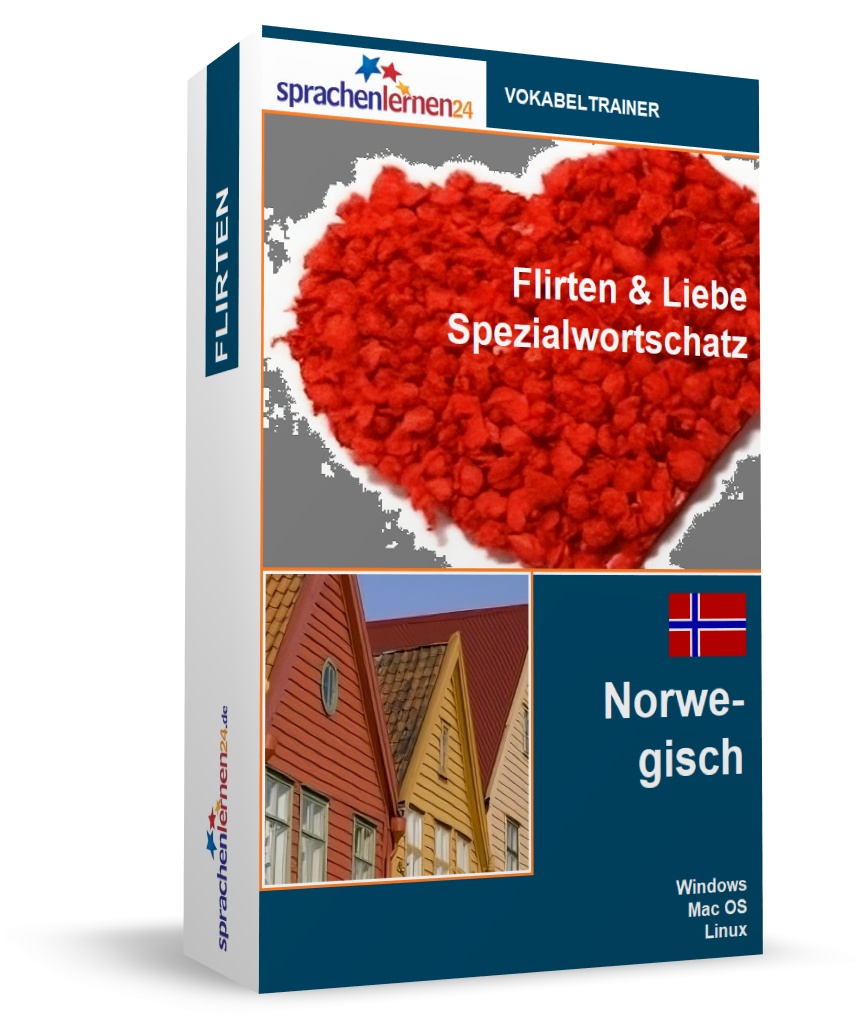 Norwegisch Flirten und Liebe Spezialwortschatz Vokabeltrainer