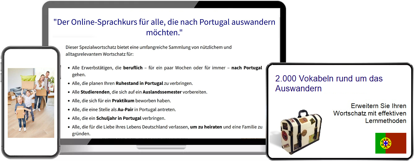 Portugiesisch Auswandern Vokabeltrainer