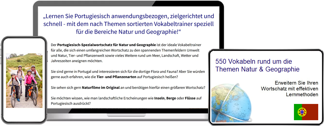Portugiesisch Natur Vokabeltrainer