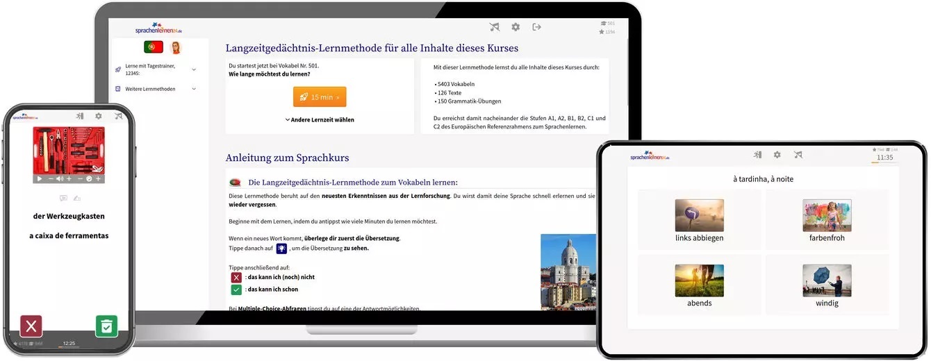 Portugiesisch Sprachkurs für Anfänger