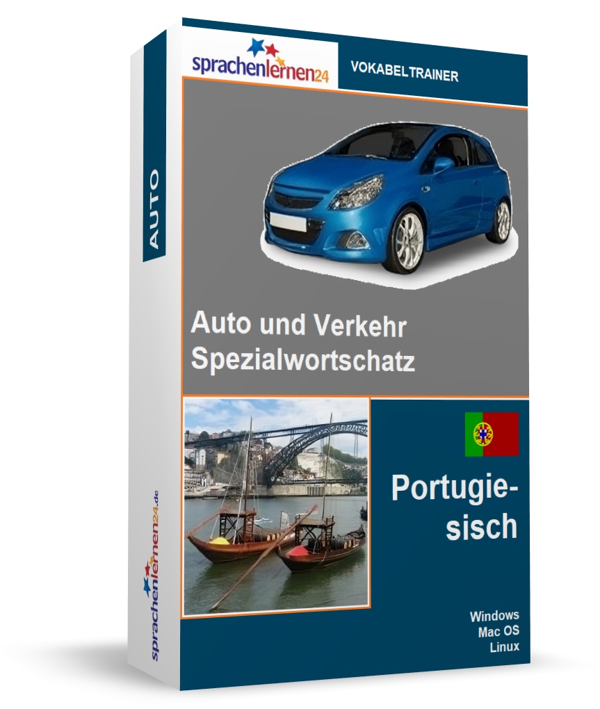 Portugiesisch Auto und Verkehr Spezialwortschatz Vokabeltrainer