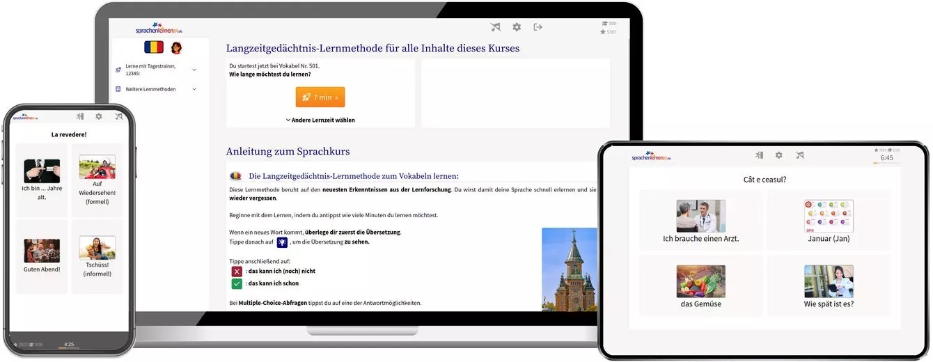 Rumänisch Sprachkurs für den Urlaub