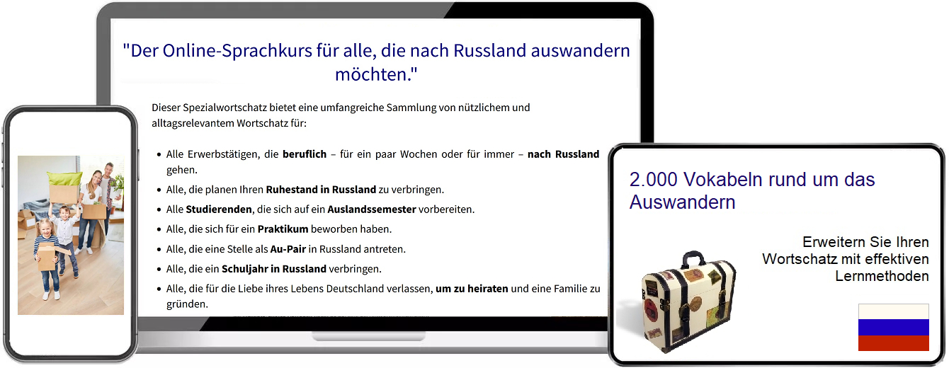 Russisch Auswandern Vokabeltrainer