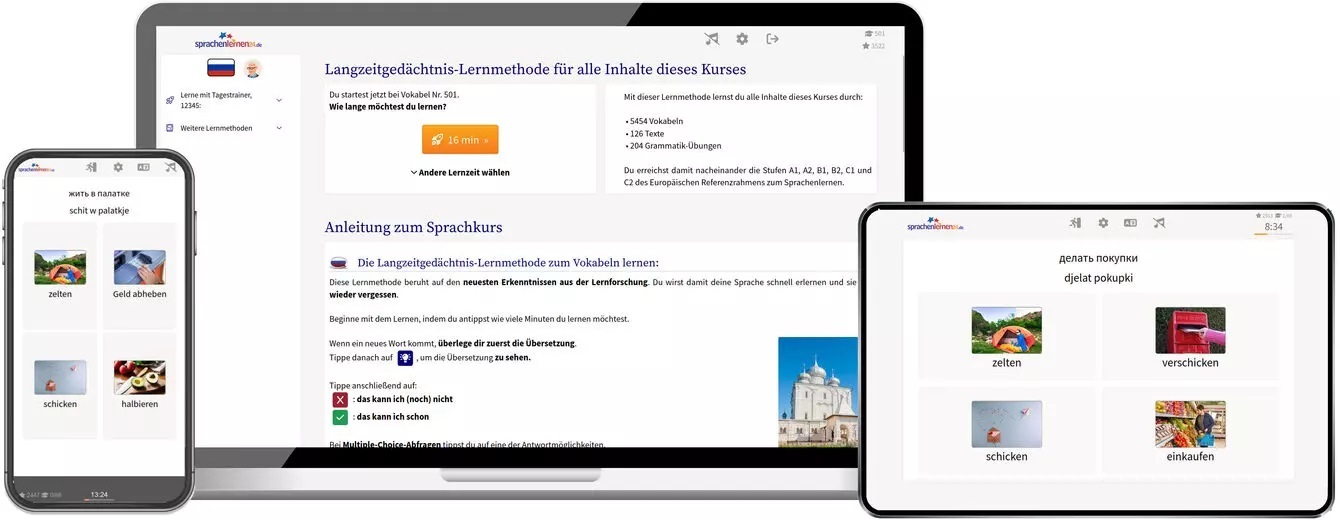 Russisch Sprachkurs für Anfänger