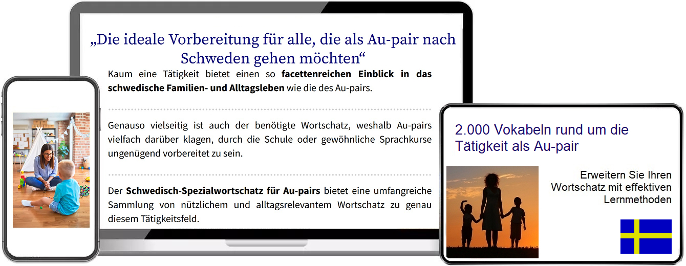 Schwedisch Au-Pair Vokabeltrainer