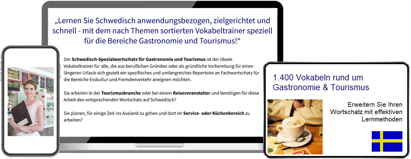 Schwedisch Gastronomie Vokabeltrainer