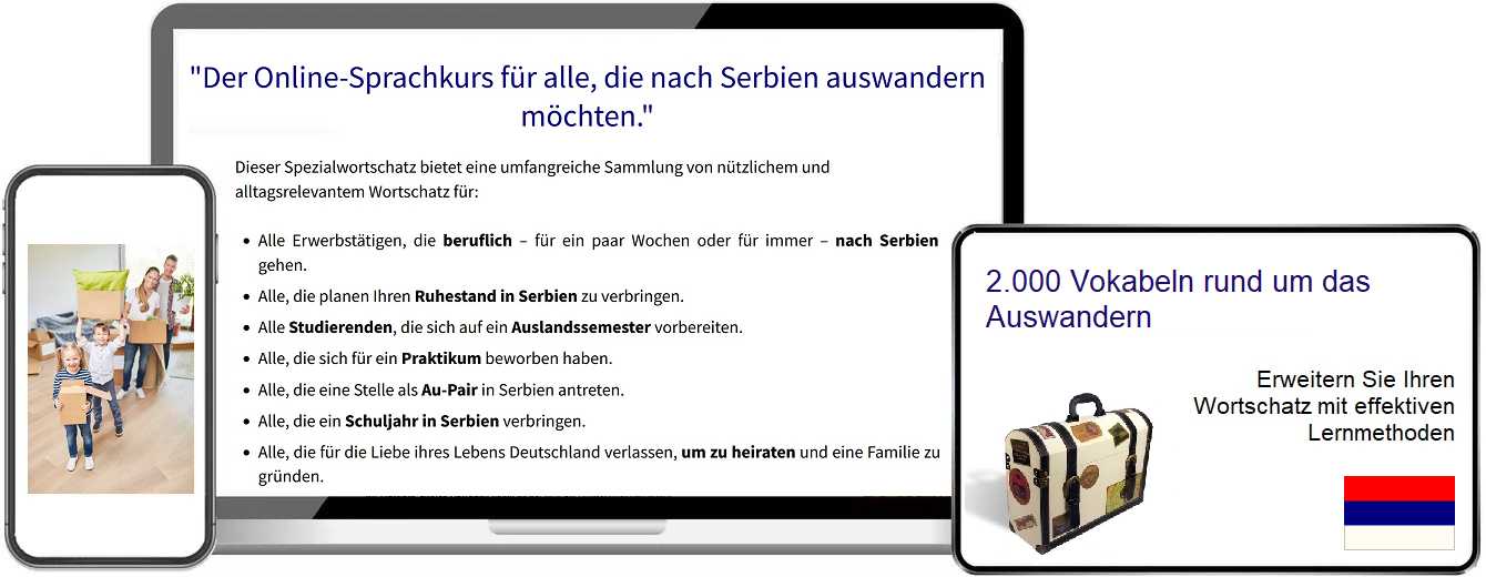 Serbisch Auswandern Vokabeltrainer