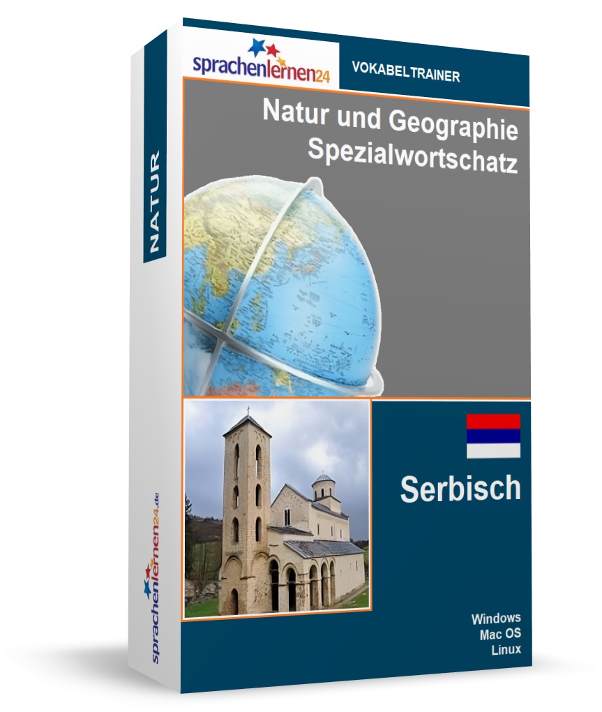 Serbisch Natur und Geographie Spezialwortschatz Vokabeltrainer