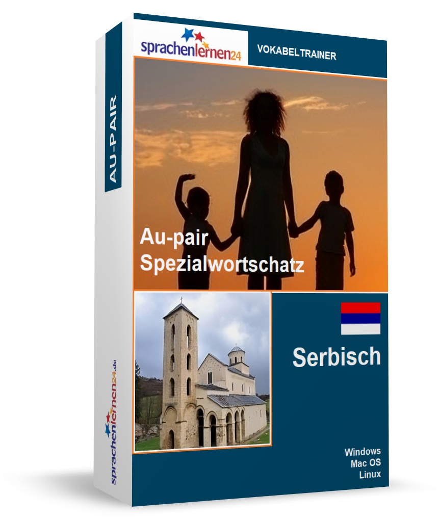 Serbisch Au-Pair Spezialwortschatz Vokabeltrainer