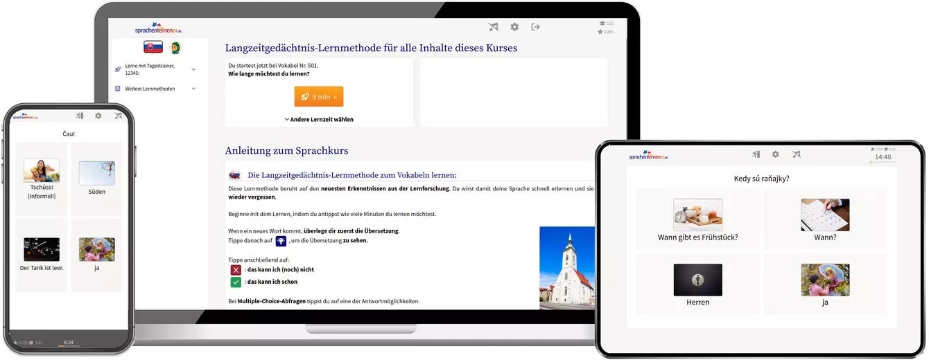 Slowakisch Sprachkurs für den Urlaub