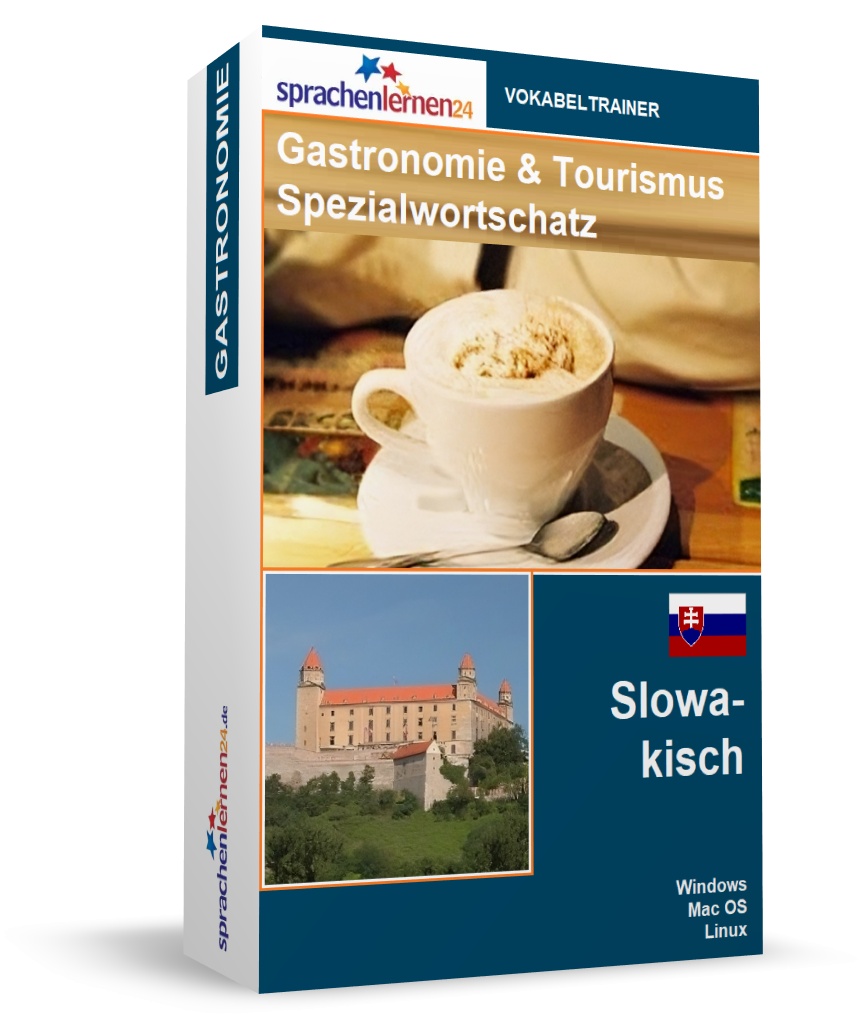 Slowakisch Gastronomie und Tourismus Spezialwortschatz Vokabeltrainer